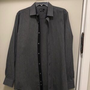 H&M Dark Gray Casual Button-Down Shirt